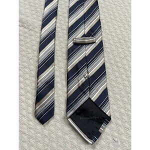 Ermenegildo Zegna‎ Silk Neck Tie Stripe Made in Italy 64"L 4"W